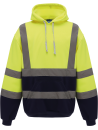 Sweatshirt capuche haute visibilité