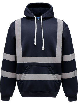 Sweatshirt capuche haute visibilité