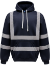 Sweatshirt capuche haute visibilité