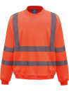 Sweat-shirt haute visibilité col rond