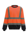 Sweat-shirt haute visibilité col rond