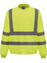 Sweat-shirt haute visibilité col rond