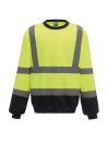Sweat-shirt haute visibilité col rond