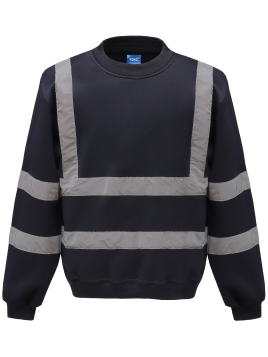 Sweat-shirt haute visibilité col rond