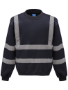 Sweat-shirt haute visibilité col rond