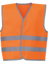 Gilet avec bordures et bandes réfléchissantes