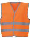 Gilet avec bordures et bandes réfléchissantes