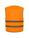 Gilet avec bordures et bandes réfléchissantes
