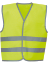 Gilet avec bordures et bandes réfléchissantes