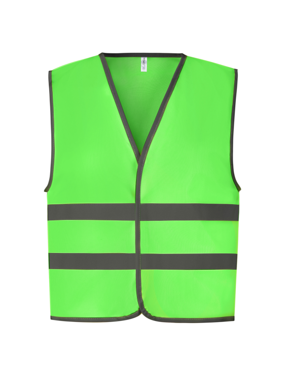 Gilet avec bordures et bandes réfléchissantes