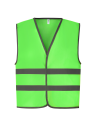 Gilet avec bordures et bandes réfléchissantes