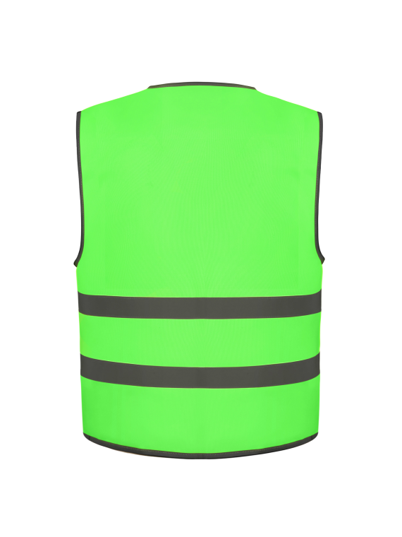 Gilet avec bordures et bandes réfléchissantes