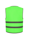 Gilet avec bordures et bandes réfléchissantes