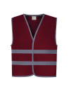 Gilet avec bordures et bandes réfléchissantes