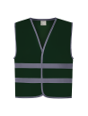 Gilet avec bordures et bandes réfléchissantes