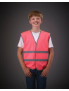 Gilet avec bordures et bandes réfléchissantes