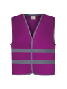 Gilet avec bordures et bandes réfléchissantes