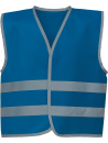 Gilet avec bordures et bandes réfléchissantes