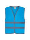 Gilet avec bordures et bandes réfléchissantes