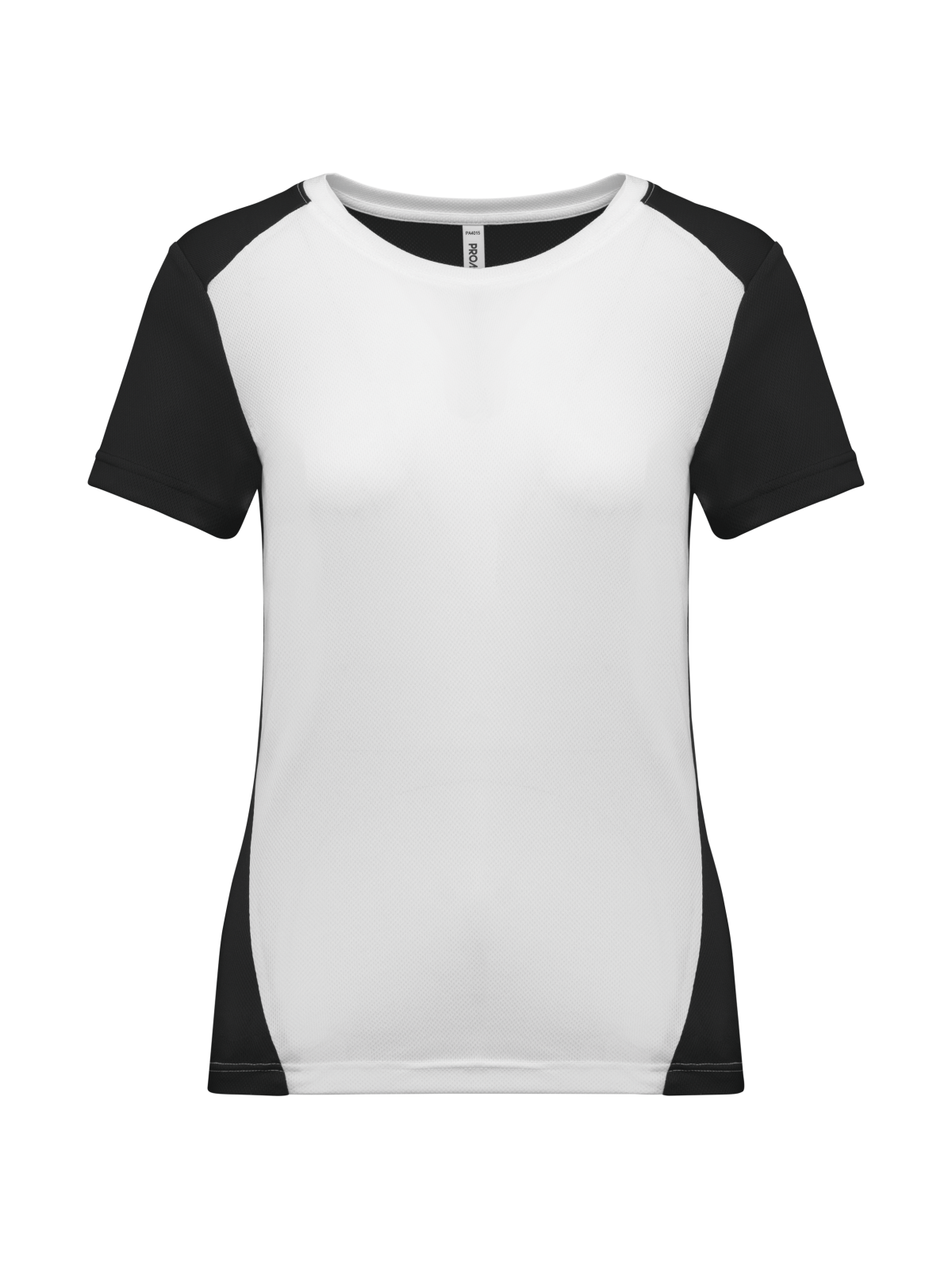 T-shirt de sport écoresponsable bicolore femme