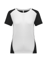 T-shirt de sport écoresponsable bicolore femme