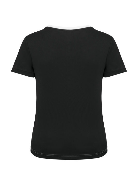 T-shirt de sport écoresponsable bicolore femme