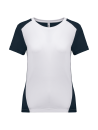 T-shirt de sport écoresponsable bicolore femme