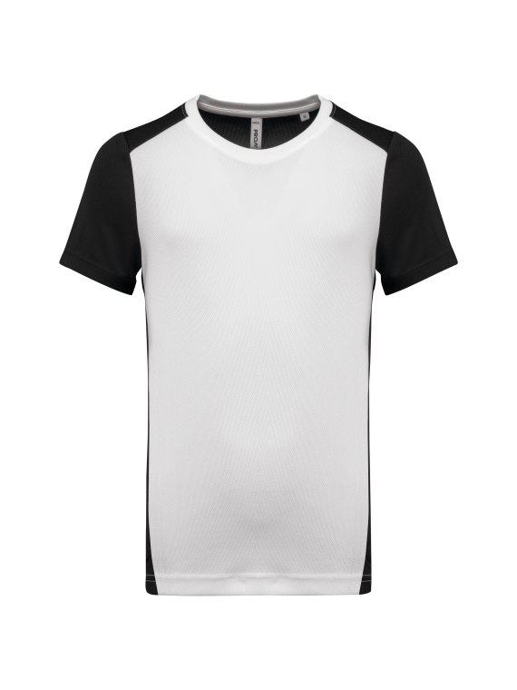 T-shirt de sport écoresponsable bicolore homme