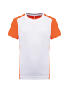 T-shirt de sport écoresponsable bicolore homme