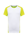 T-shirt de sport écoresponsable bicolore homme