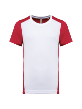 T-shirt de sport écoresponsable bicolore homme