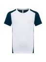 T-shirt de sport écoresponsable bicolore enfant