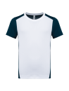 T-shirt de sport écoresponsable bicolore enfant