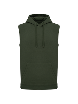 Sweat-shirt à capuche sans manches unisexe