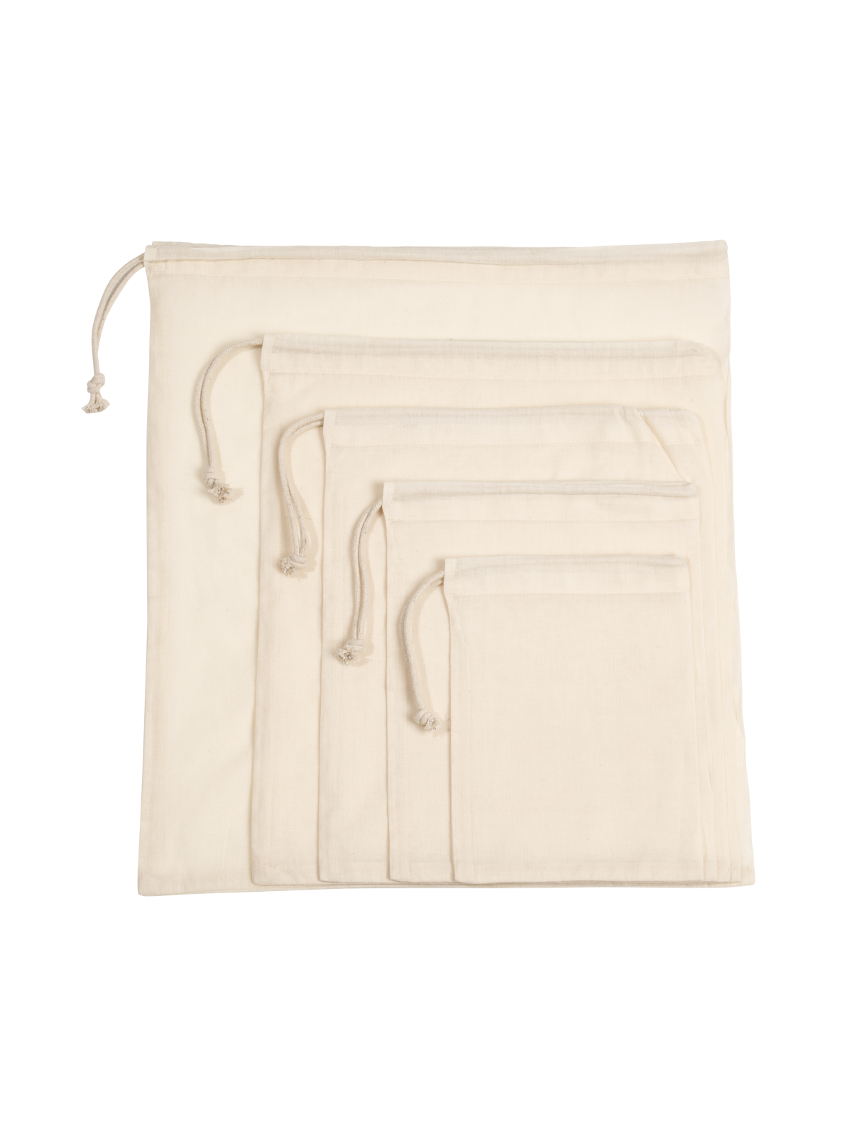 Sac à cordon coulissant en coton biologique