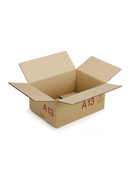 Caisse carton Galia A13 double cannelure avec rabats 40x30x20 cm