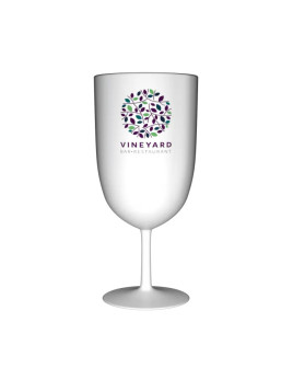 Verre à vin 18 cl personnalisé blanc opaque