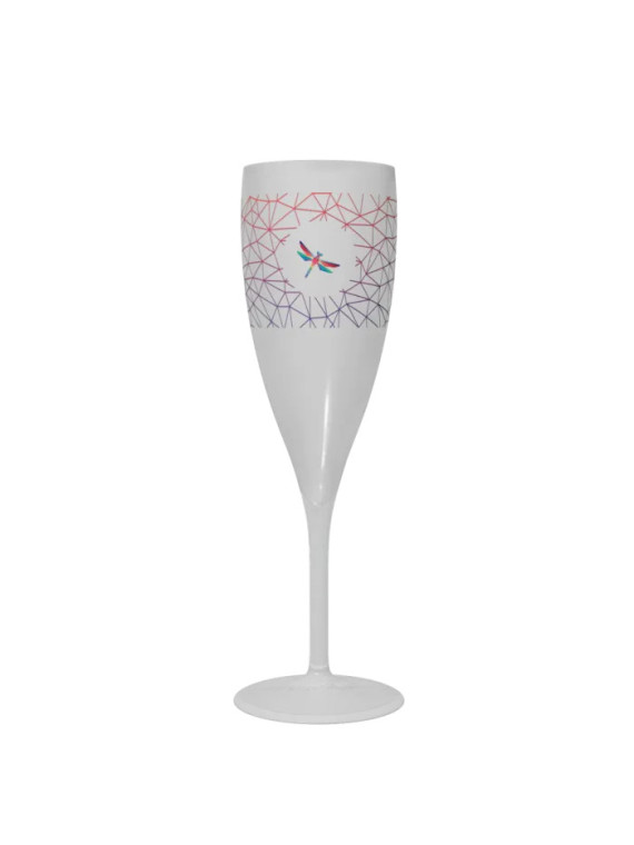 Flûte à champagne 16 cl personnalisée blanc opaque