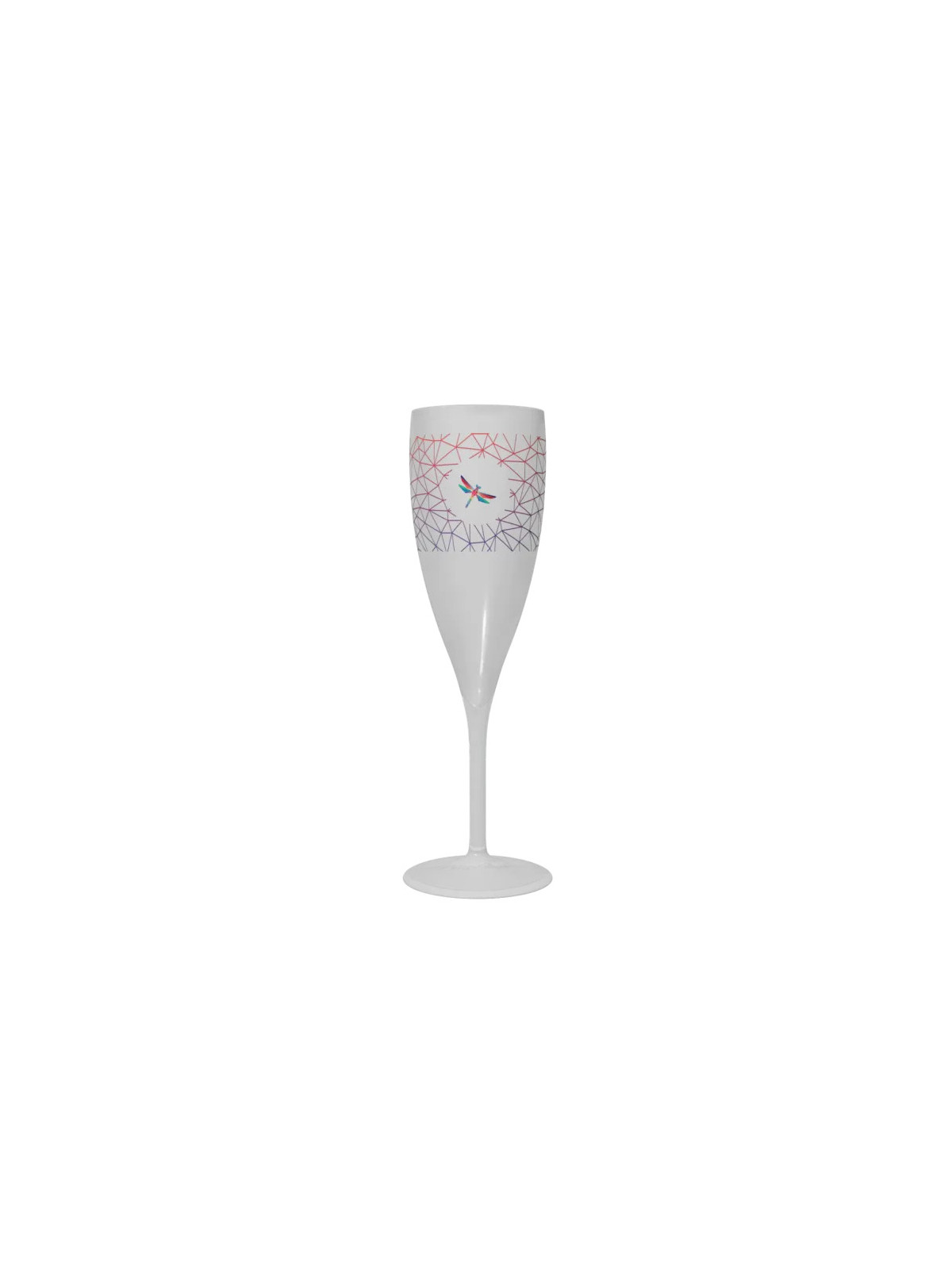 Flûte à champagne 16 cl personnalisée blanc opaque