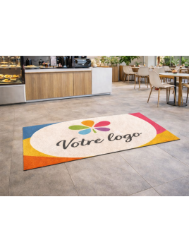 Tapis d’accueil quotidien personnalisé – Antipoussière et lavable | Andikado