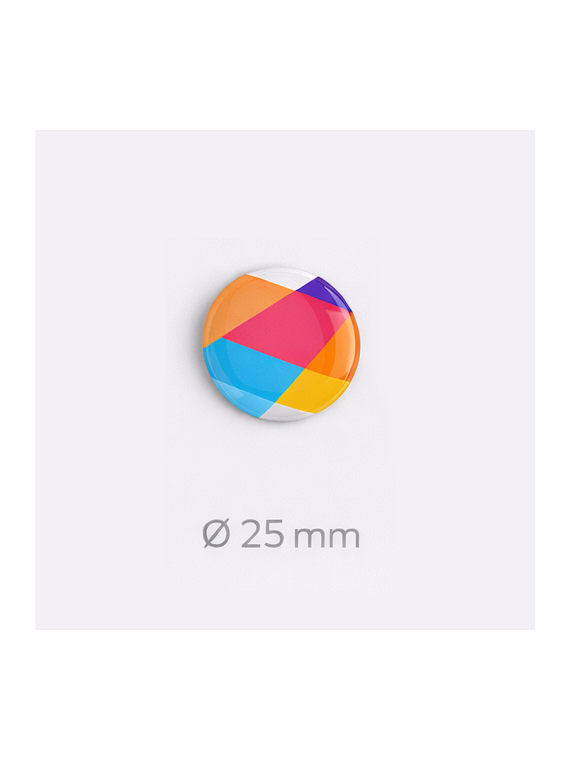 Badge rond à épingle personnalisé