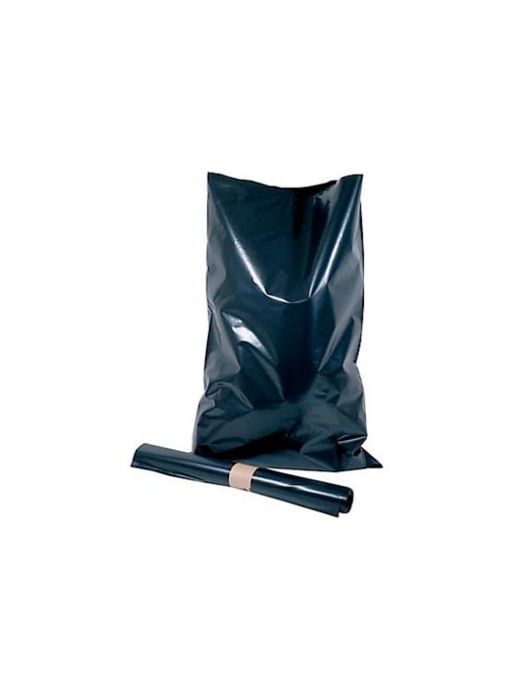 Sacs poubelle noir 130L - 60 µ - Le rouleau de 20 sacs