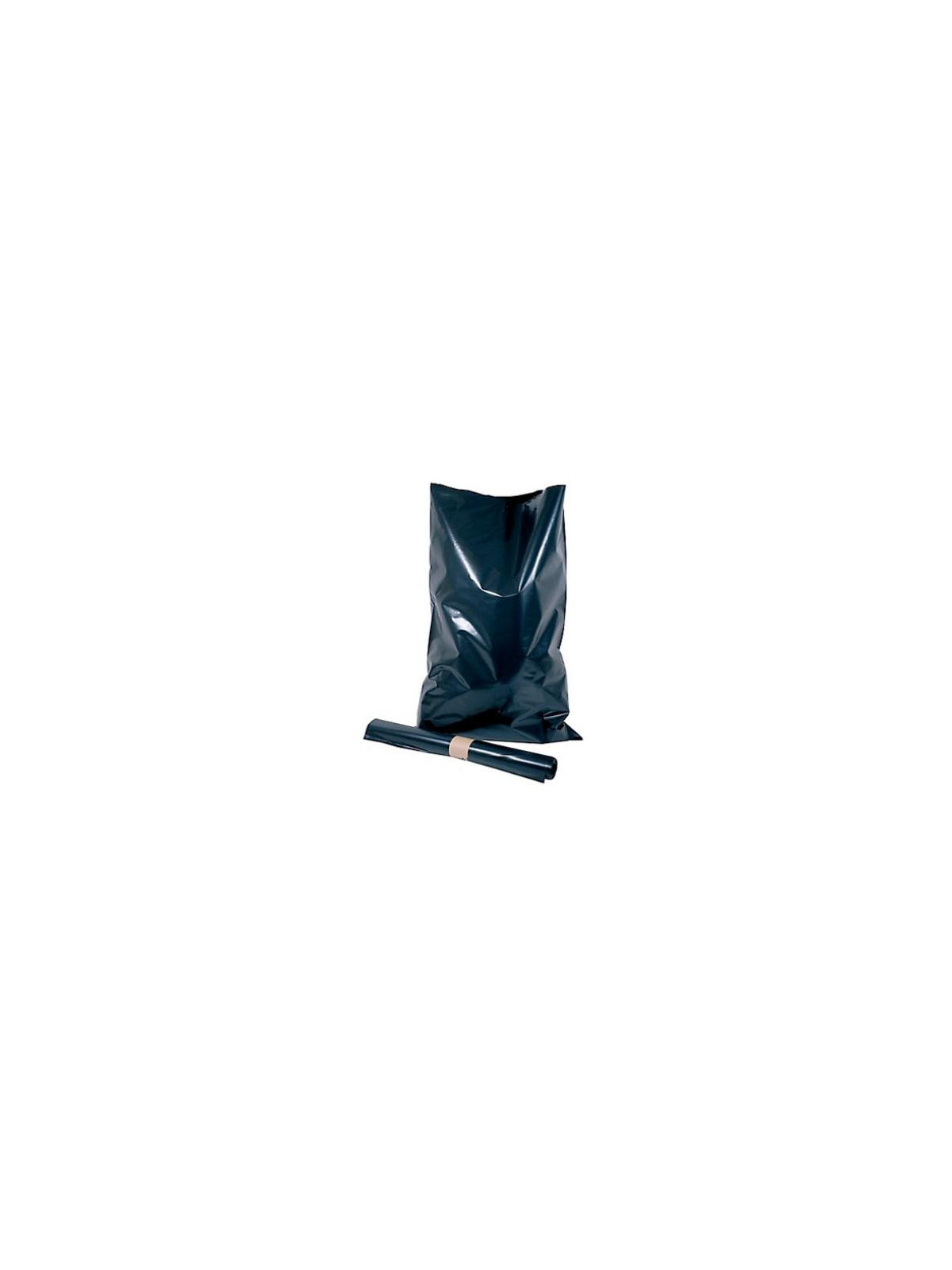 Sacs poubelle noir 130L - 60 µ - Le rouleau de 20 sacs