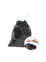 Sacs poubelle à liens coulissants 30L - 25 µ - Le rouleau de 25 sacs