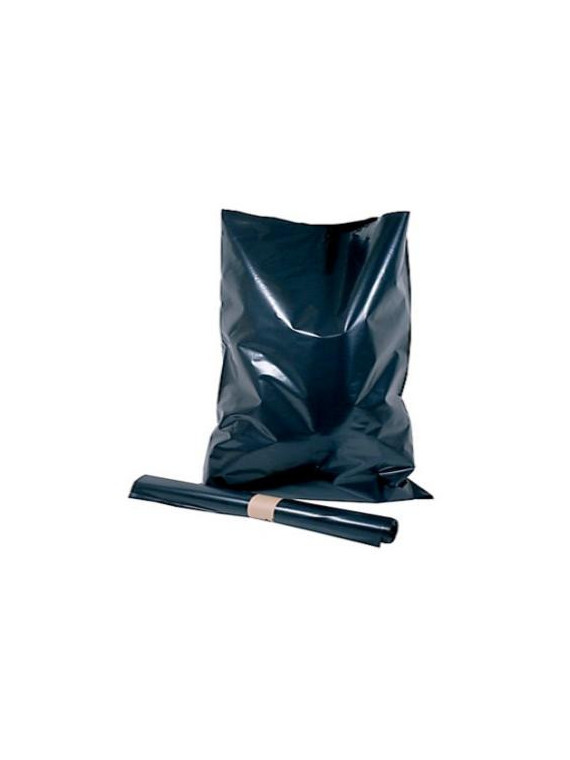 Sacs poubelle noir 50L - 30 µ - Le rouleau de 20 sacs