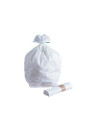 Sacs poubelle blanc petite contenance 10L - 10µ - Le rouleau de 25 sacs