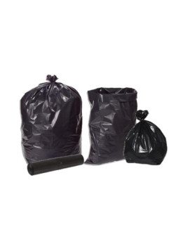 Sacs poubelle noir ultra-résistant 130L - 70 µ - Le rouleau de 20 sacs