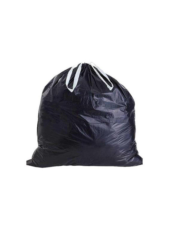 Sacs poubelle à lien coulissant 100L - 35 µ - Le rouleau de 20 sacs