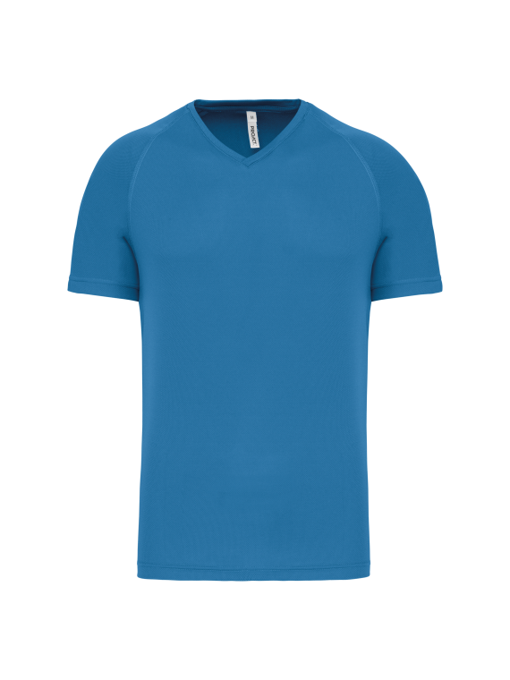 T-shirt de sport manches courtes col v homme