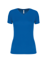 T-shirt de sport manches courtes col v femme